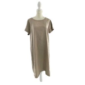 Theory NWT linen blend lace back raglan shift dress size 8